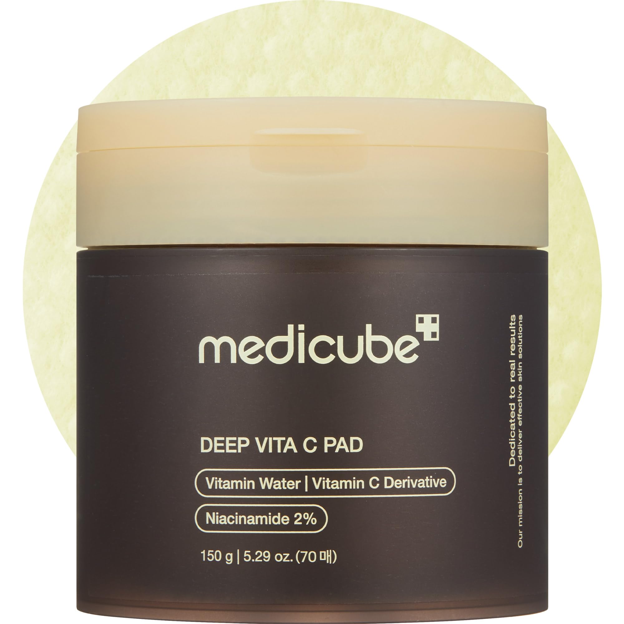 medicube Toner Pads Deep Vita C Facial Toner Pad for Uneven Skin Tone Care