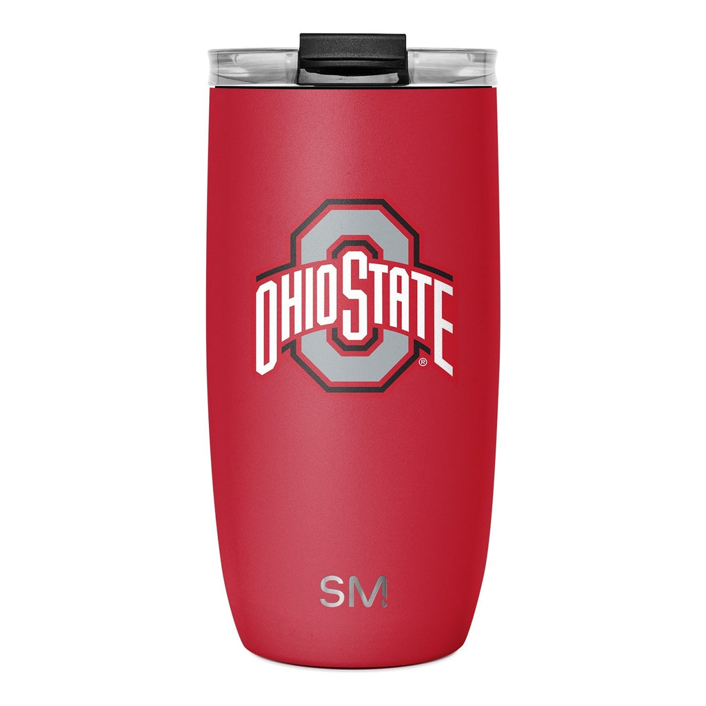 Collegiate Voyager Tumbler with Clear Flip Lid & Straw E6 hT