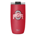 Collegiate Voyager Tumbler with Clear Flip Lid & Straw E6 hT