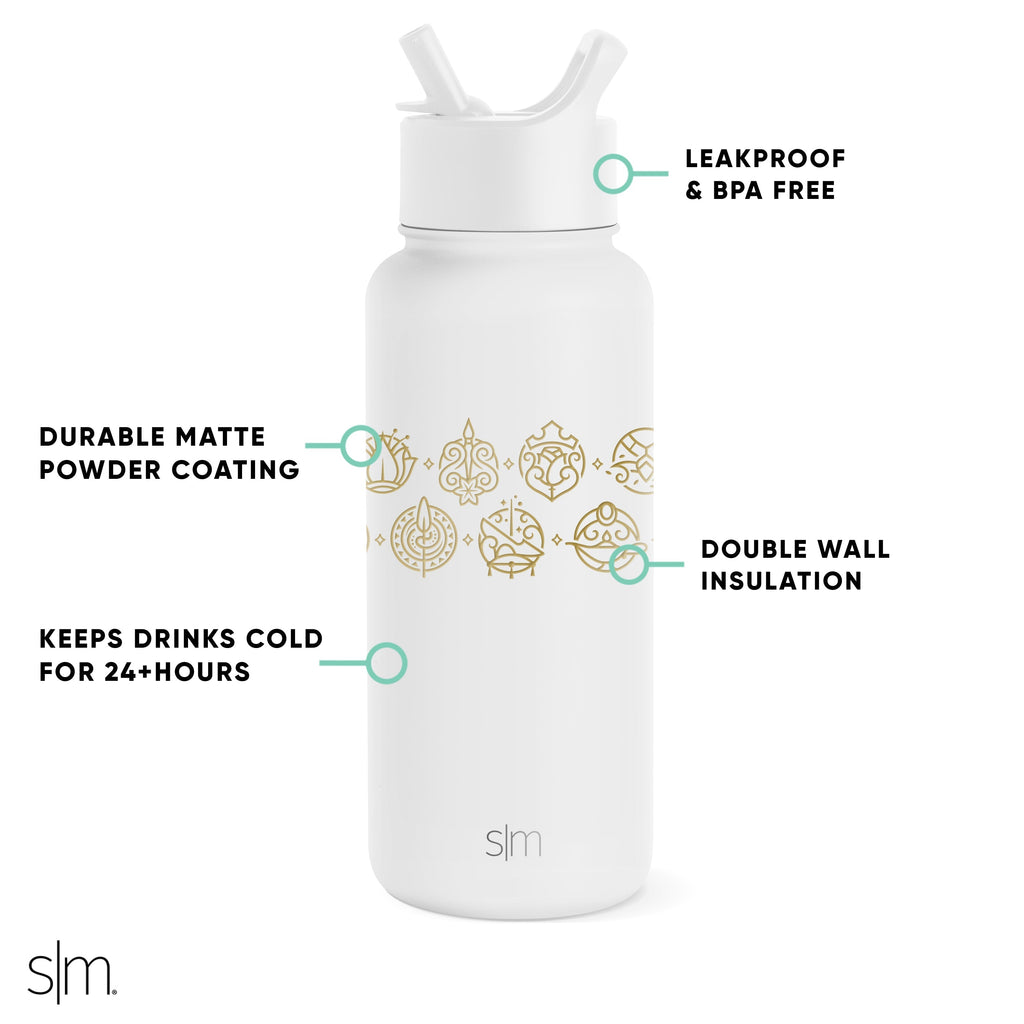 Disney Summit Water Bottle with Straw Lid D9 KB